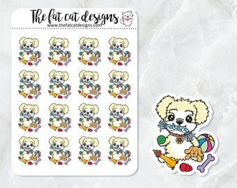 Sunny Loves Playtime Toys Exclusief gestanst stickervel voor honden