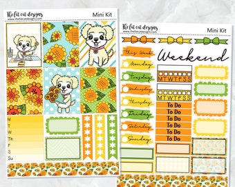 Sunny Loves Sunflowers Planner Sticker Kit for the Printpression B6 Erin Condren Travelers Notebooks