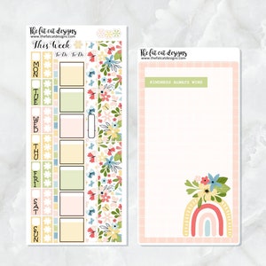 Bellissimi adesivi Spring Planner per le settimane Hobonichi