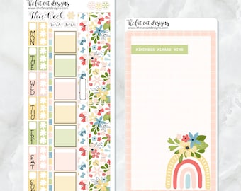 Beautiful Spring Planner Stickers for the Hobonichi Weeks