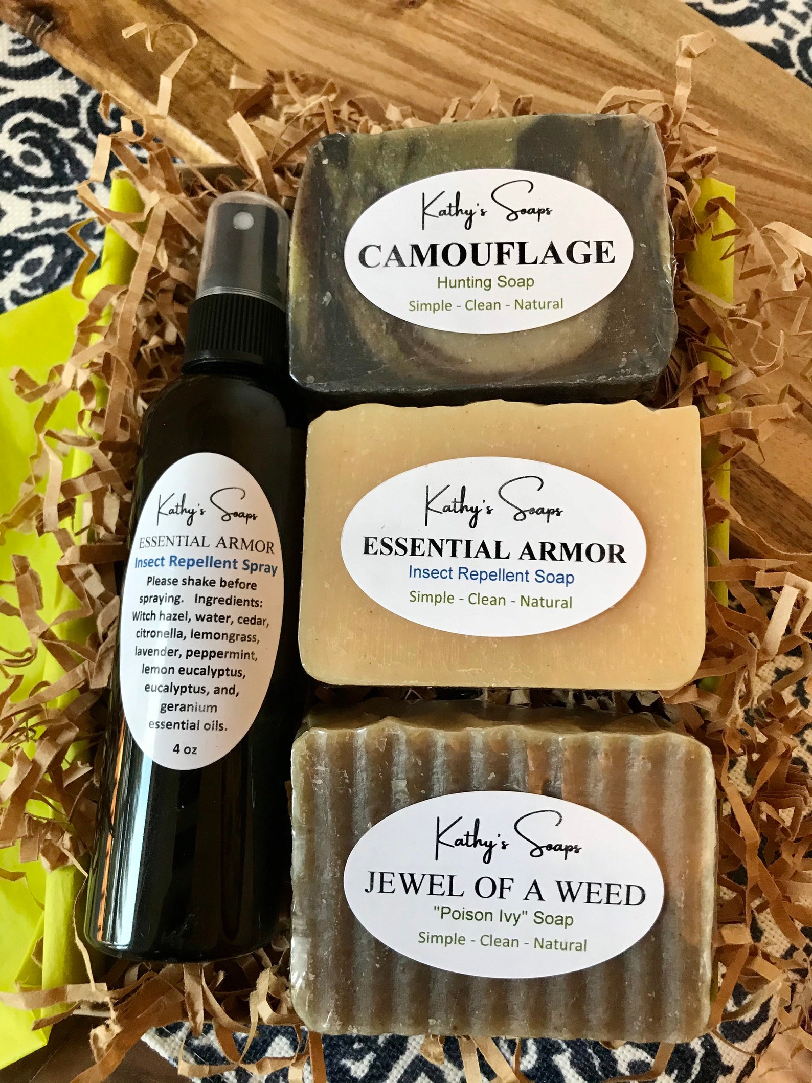 Insect Repellent Soap Set Bug Spray3 Soaps, Mosquito Repellent Soap & Bug Spray, Mosquito Spray