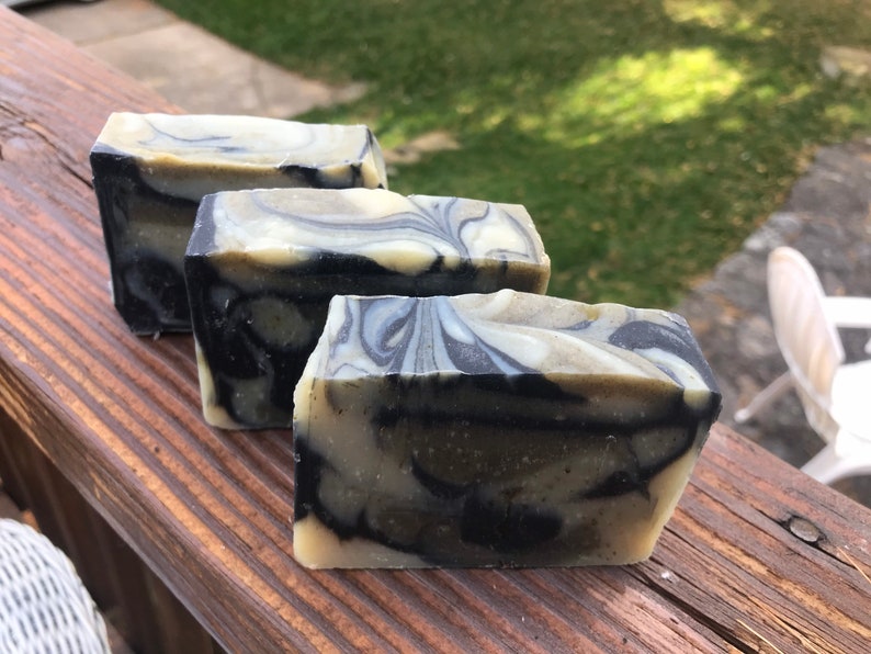 Deer Hunting Soap with activated charcoal, scent eliminator, hunting gift for men and women unscented or pine/cedar essential oil image 6