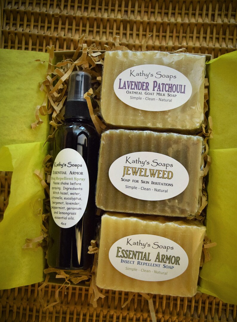 Insect Repellent Soap Set bug spray3 soaps mosquito Etsy