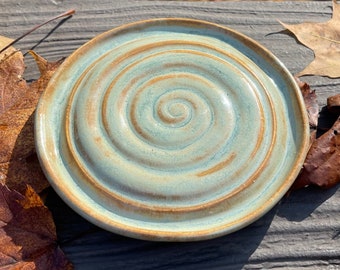 Handcrafted Stoneware Soap Dish, Ceramic Soap Dish