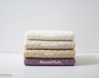 Stretch Knit Wrap, Newborn Knit Wrap, Baby Knit Wrap, Mohair Wrap, Photography Props