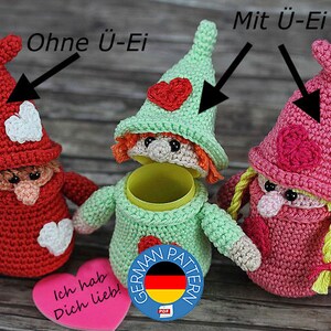 Sweepies Crochet Pattern Surprise-Love-Gnome - GERMAN