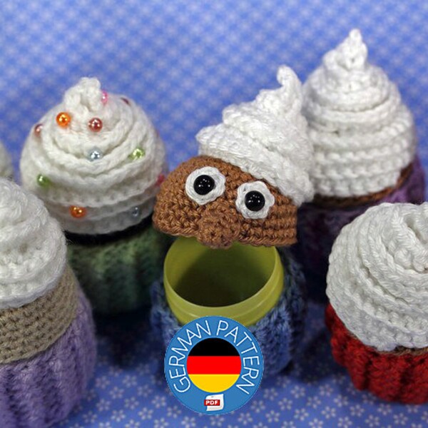 Patron au crochet Ü-Cupcake Muffin - Allemand