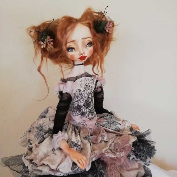 Nicole, ooak doll, art doll, handmade, polymer clay