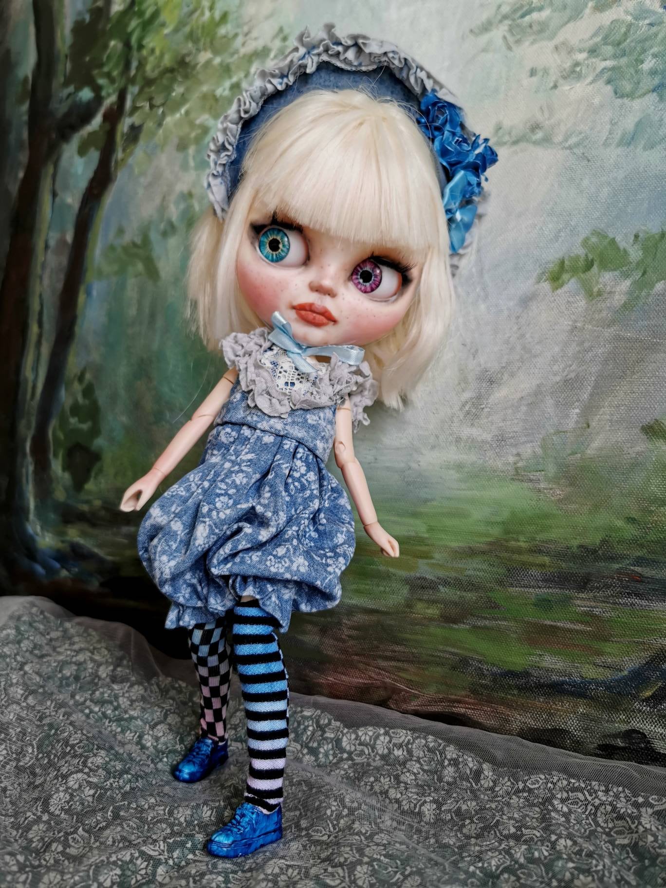 Alice custom blythe blythe doll ooak doll art doll Etsy