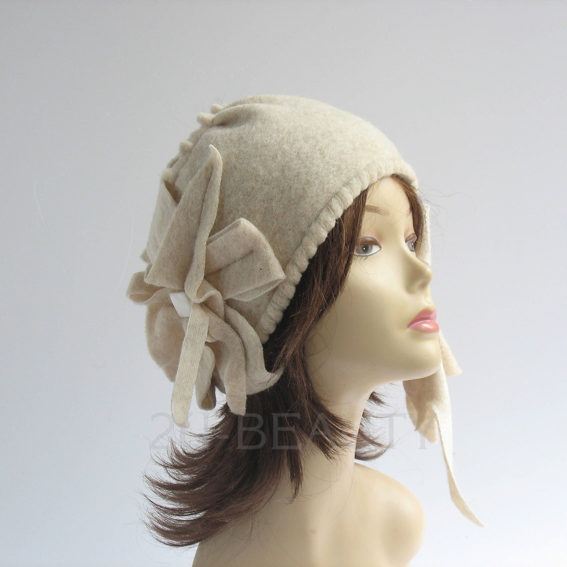 Felted ladies hat Felt wool hats Embellished felt hat Womens Etsy