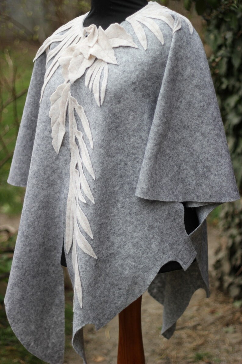 Womens Cardigan Plus Size Coat Felt Cape Coat Wearable Art Etsy