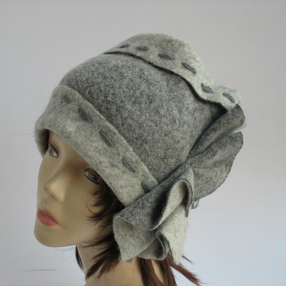 ladies wool cloche hats