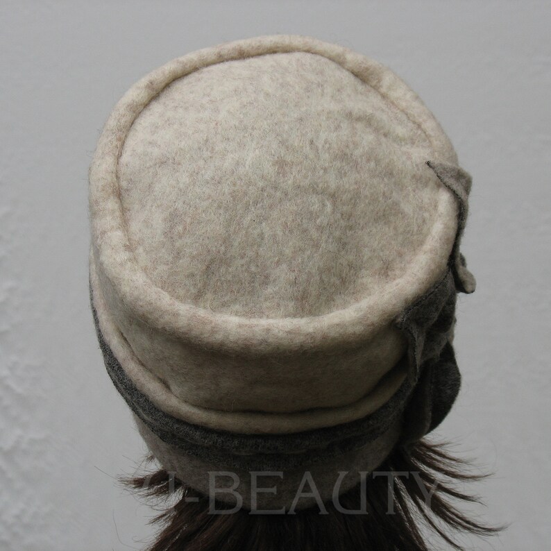 Wool Hat Women Winter Hat for Women Gray Felt Wool hat Felted Winter Hats Beret Beanie Winter Wool Hat ladies Felt Hats Felt Wool Hat Lady.