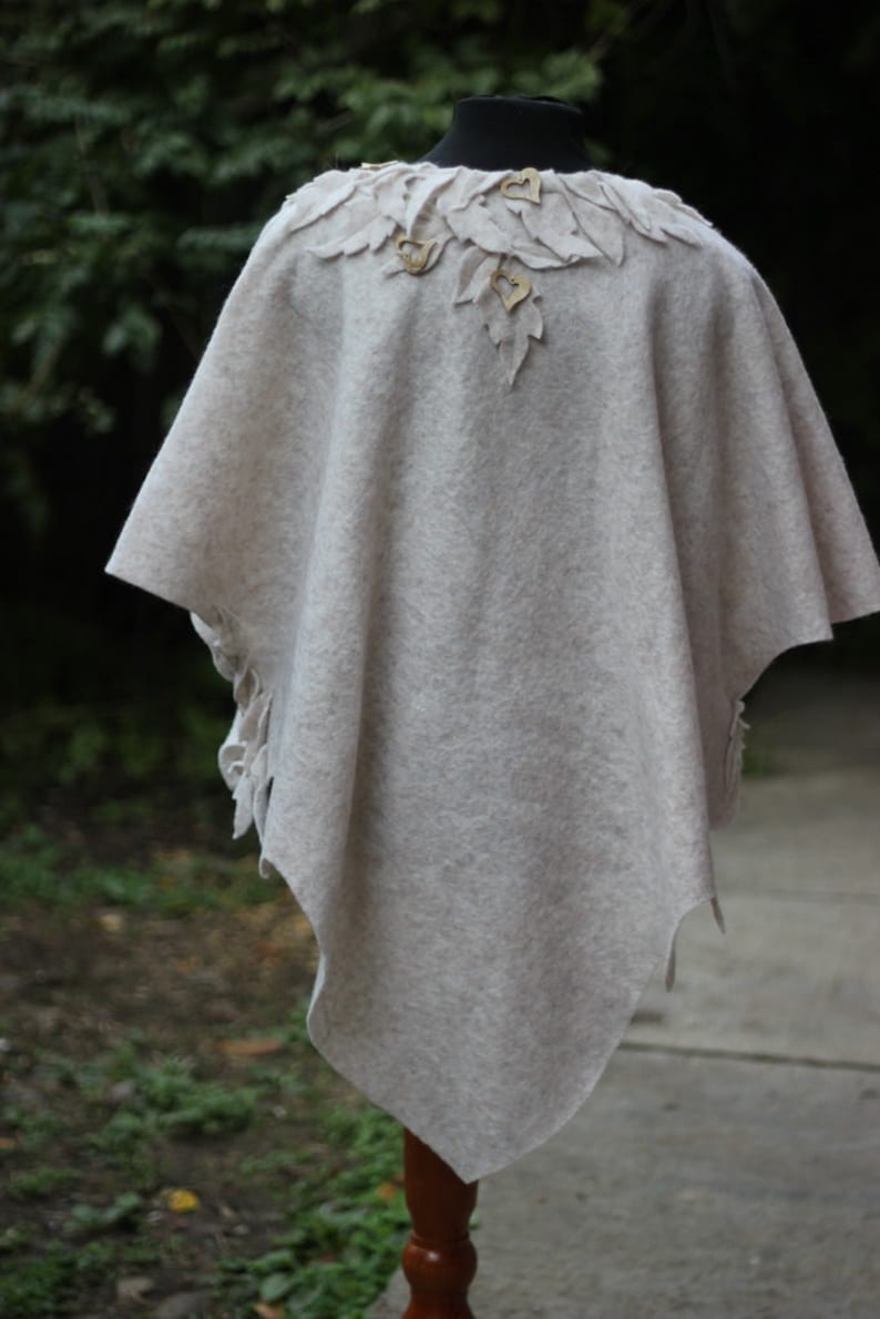 Fulled wool vest Exclusive handmade clothing Plus size Wearable art Beautiful Boho Dress Trendy warm wool vest womens festival clothing