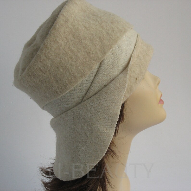 Womens White hats Felt women beanie Great Gatsby Hat 1920s Hat Etsy