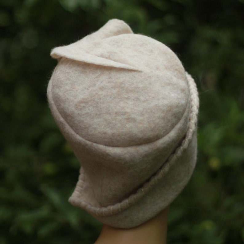 White Wool Hat For Women Winter Hats Wear Ladies Hats White ladies dress hats Felt White Top Hat Beanie Hat Victorian Riding Hat handmade .