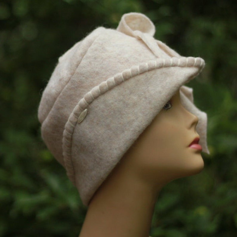 White Wool Hat For Women Winter Hats Wear Ladies Hats White ladies dress hats Felt White Top Hat Beanie Hat Victorian Riding Hat handmade .