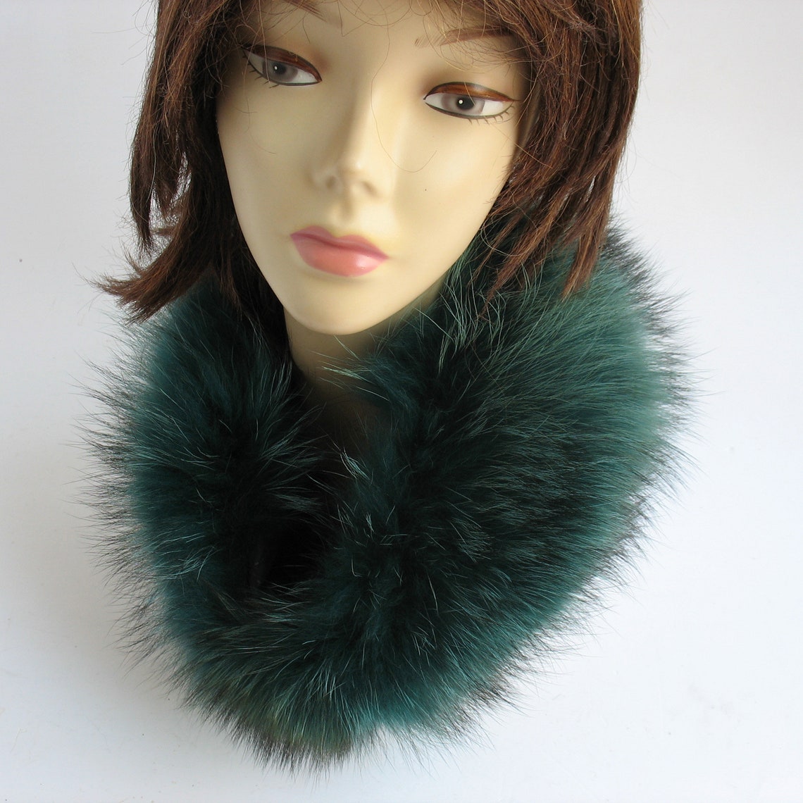 Green Emerald Headband Wide Headband Real Fur Headband Womens | Etsy