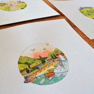 Boda : Ilustración de acuarela Medi personalizada (20x20cm) Obras de arte originales ? Retrato personalizado ? Idea de Regalo de Parejas ? Pintado a mano ?