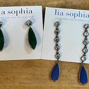 TWO Pairs of Lia Sophia NWT Dangle/Drop Earrings!!