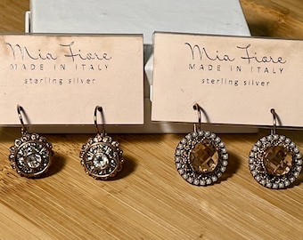 Mia Fiore Rose Gold over Sterling Silver Leverback Earrings