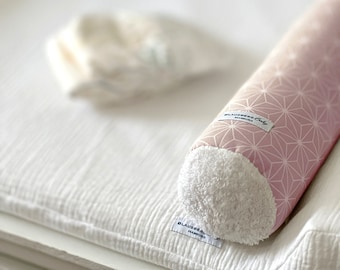 Changing table border made of 100% cotton (OEKO-TEX Standard 100 certified) in various lengths (60-200 cm) - Happy Star pink