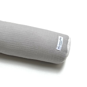 Changing table surround made of muslin in various lengths (60-200 cm) - light grey