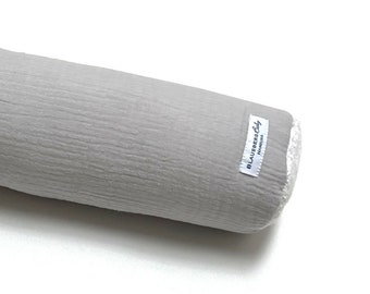 Changing table border made of muslin in various lengths (60-200 cm) - light gray