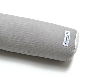 Changing table surround made of muslin in various lengths (60-200 cm) - light grey