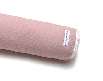 Changing table border made of muslin in various lengths (60-200 cm) - blush pink