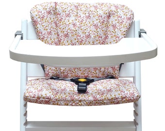 Ensemble de coussins de siège Timba pré de fleurs rose blush beige pour chaise haute Safety 1st