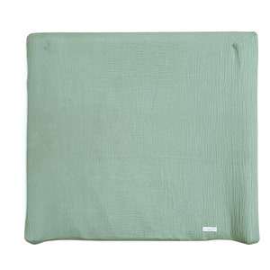 IKEAのVädra 74 x 80 cmのおむつ替えマット用カバー（モスリン製、セージユーカリ）