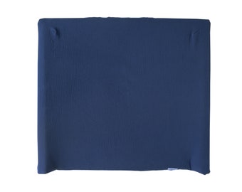 changing pad cover muslin in dark blue for Vaedra 74x80 cm by IKEA  handmade in Germany and OEKO-TEX® Standard 100 certified