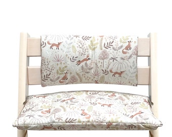 Cojín para silla infantil compatible únicamente con la trona Tripp Trapp de Stokke - Beige zorro