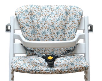 Set di cuscini per seggiolone Timba per seggiolone Bebeconfort - Floral Meadow Blue Beige