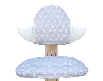 Juego de cojines de asiento Nomi LAVABLE Happy Star gris