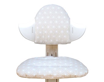 Ensemble de coussins d'assise Nomi LAVABLE Happy Star Beige