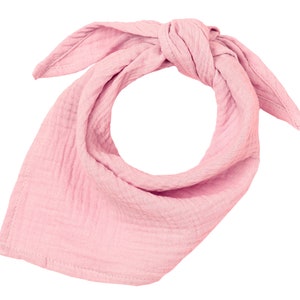 Muslin triangular baby pink