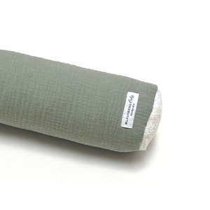 Changing table border made of muslin in various lengths (60-200 cm) - sage