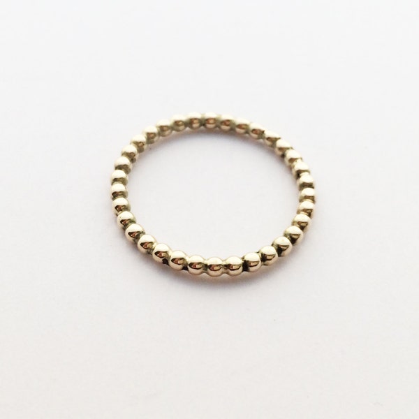 Narrow contact ring (pearl ring - globule ring) in rosegold - 2,0 mm