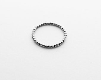 Kügelchenring Silber 1,5 mm dick