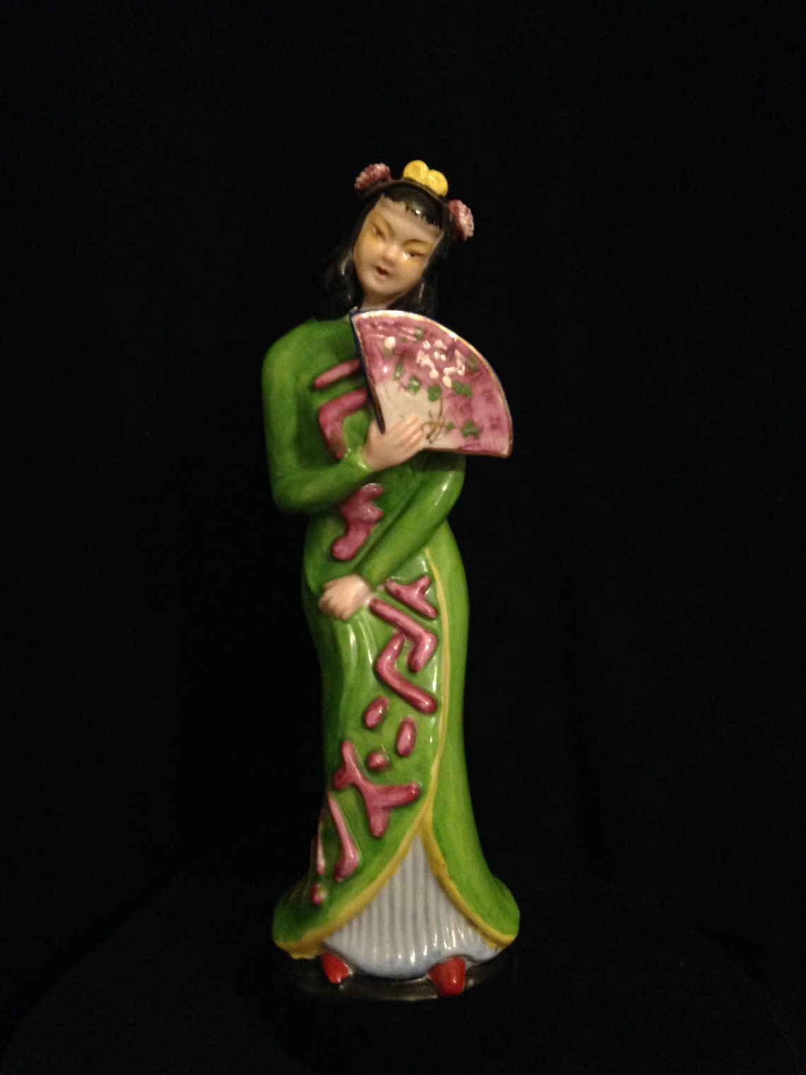 Vintage ORION CHINA occupied JAPAN geisha girl 12 tall Etsy