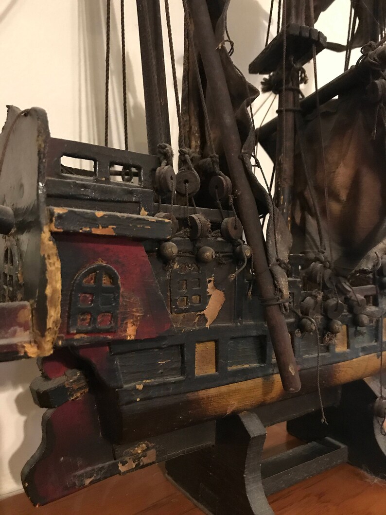 Antique wooden ship boat Mayflower handcrafted late 1800's | Etsy