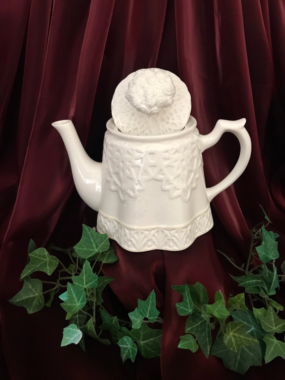 Lenox Teapot / Butlers Pantry / Fine Bone China / Ivory / Etsy