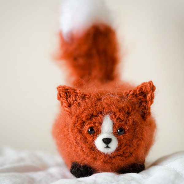 Cute Mystery Fox Amigurumi Kawaii Fox- Amigurumi Fox Crochet  OOAK