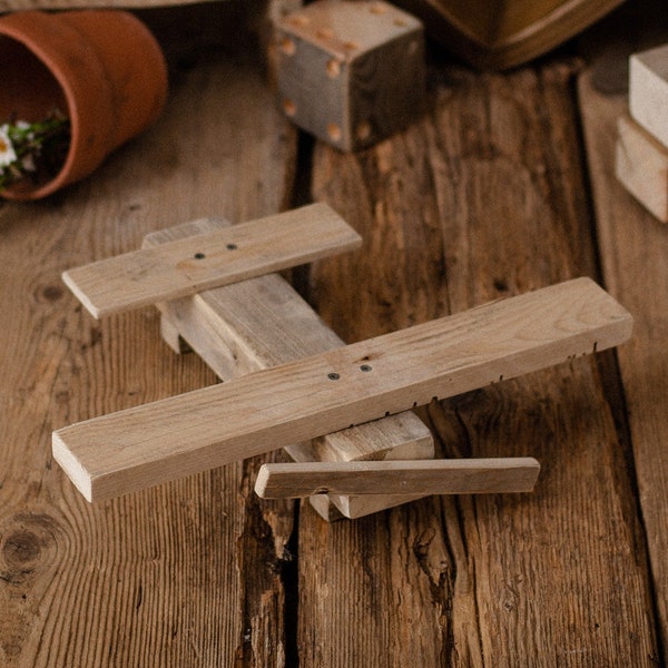 WOODEN AIRPLANE photo prop, vintage style, wooden photo prop, newborn props, baby photo props