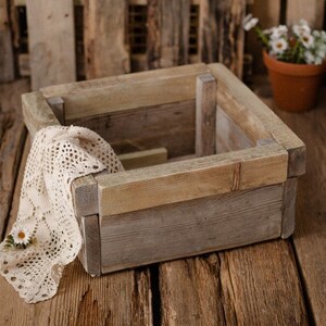 WOODEN POSING CRATE 3 newborn and baby prop, vintage style box, newborn photography prop, newborn props, photography props vendor