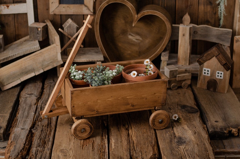 CART PROP VINTAGE style newborn, sitter baby prop, wooden cart photo prop, photography props, newborn props, wooden, children photoprop image 4