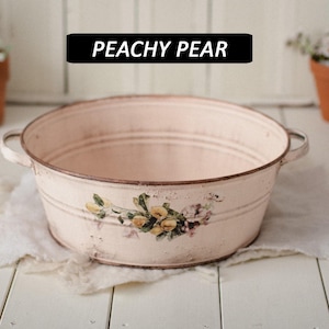 Accesorio de BAÑERA DE LECHE Peachy Pear, Fotos del primer cumpleaños del bebé, Regalo para fotógrafos, baño de leche, accesorio de fotografía de hitos, tina, accesorios para recién nacidos
