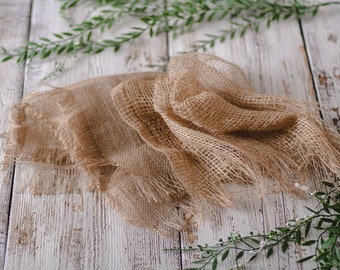 NEWBORN PROPS - jute layers set - two blankets, 100% jute, newborn props, photography props, wrap prop, organic, natural prop, jute props